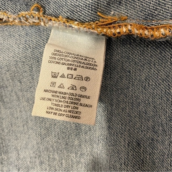 Free People Revolve Fitted Denim Jacket in Indigo Size Small - Picture 7 of 10